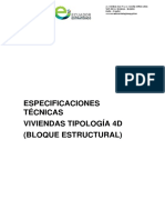 Especificaciones Técnicas Tipo 4D Bloq. Estructutal