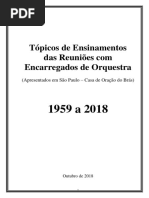 Tópicos Ensinamentos Musicais Compilados 1959 a 2018 (Atualizado)