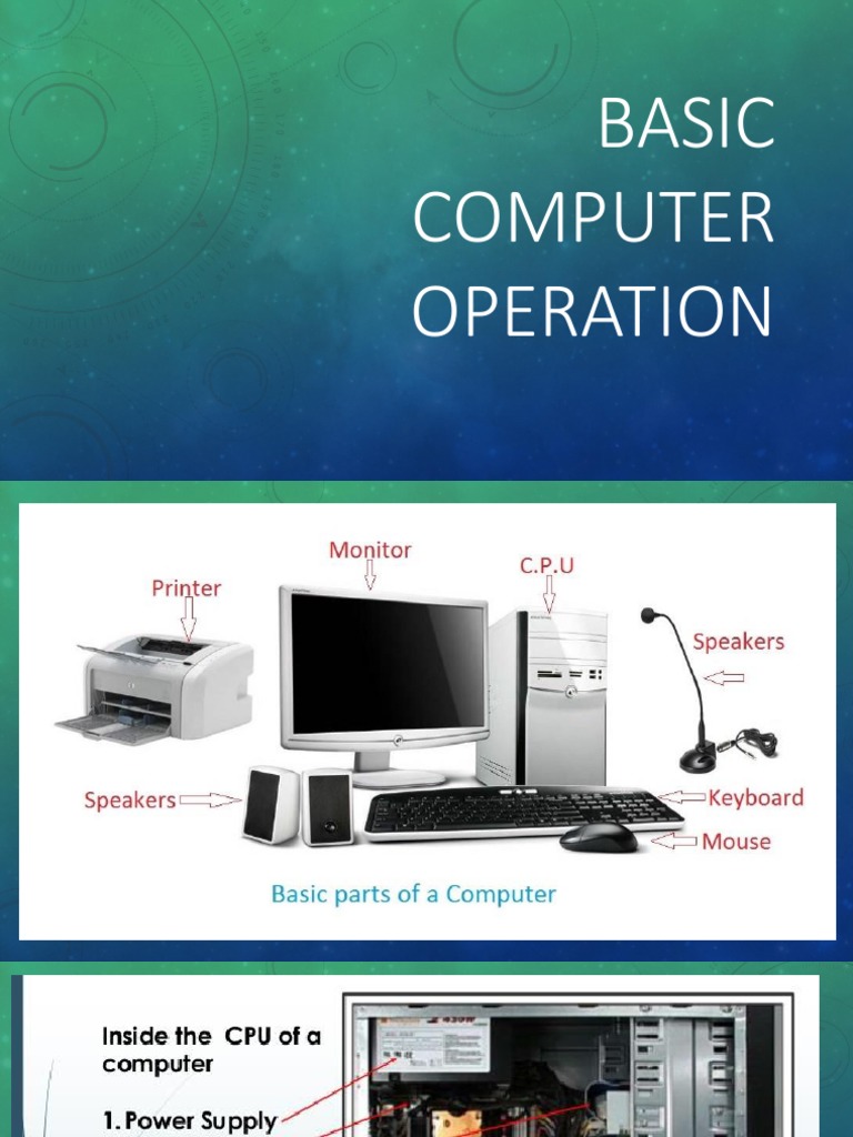 Basic Computer Operation PDF