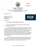 2019-12-26 Letter To Noe Noe Wong Wilson Re Resolution To Open Maunakea Access Road