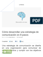 Cómo Desarrollar Una Estrategia de Comunicación en 8 Pasos