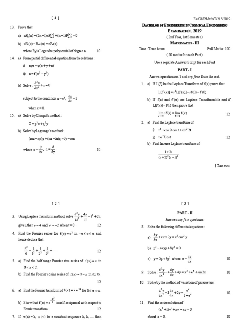 Mathematics - III PDF | PDF | Trigonometric Functions | Sine