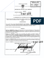 Decreto 1817 Del 07 de Octubre de 2019