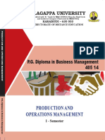 Production and Operations MGT - Alagappa PDF