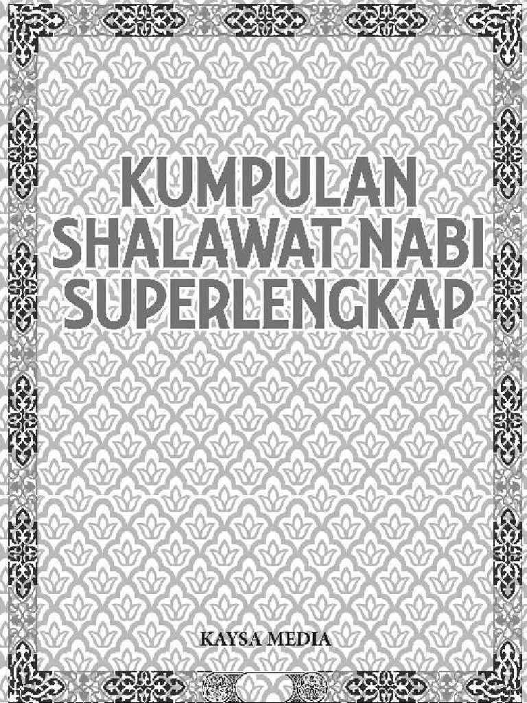 Kumpulan Shalawat Nabi Pdf