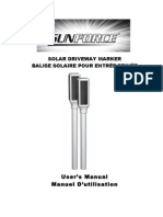 Sunforce Solar Driveway Marker Manual