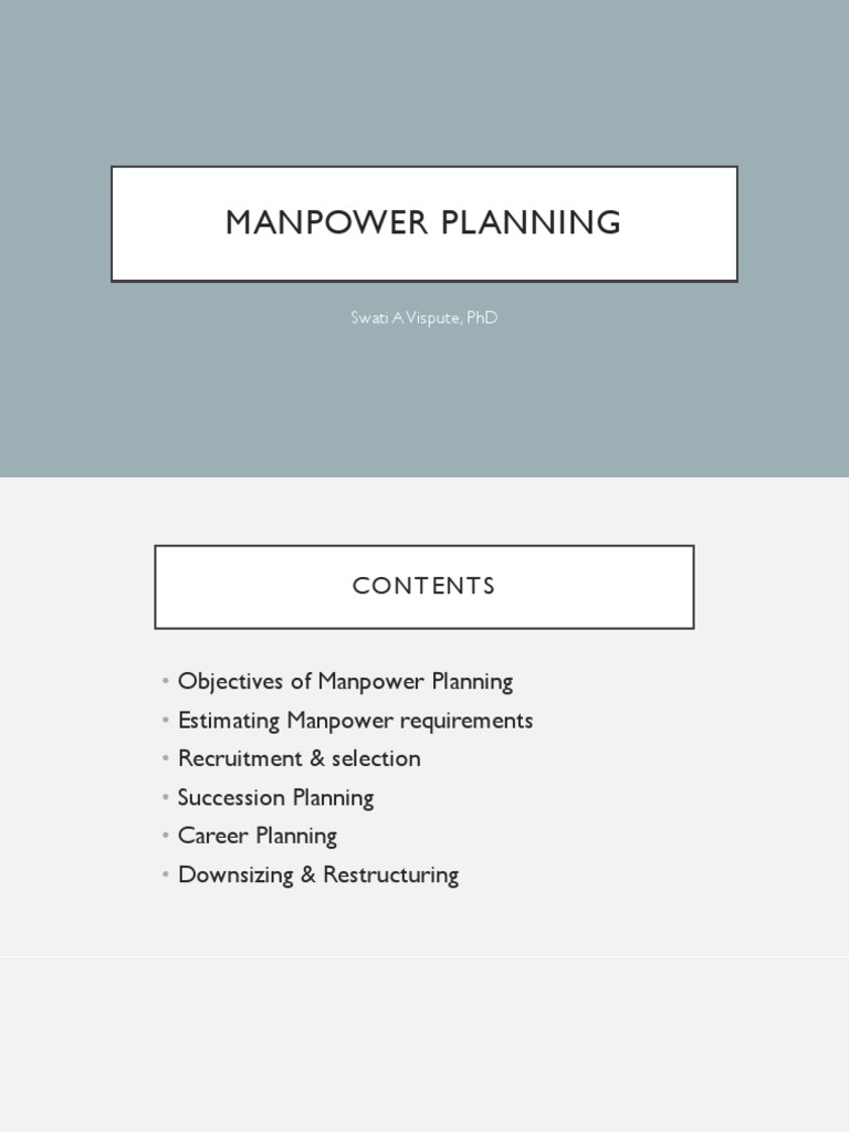 Effective Manpower Planning Strategies | PDF | Recruitment | Human ...
