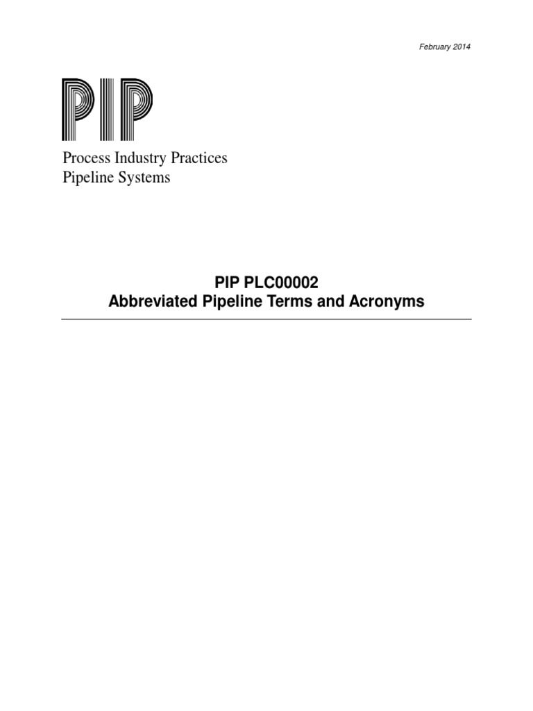 Pipeline Terms and Acronyms PDF | PDF | Pipe (Fluid Conveyance) | Welding