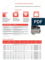 OIL FREE TWO STAGE PISTON RECIPROCATING  AIR COMPRESSOR