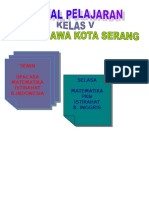 Jadwal Pelajaran