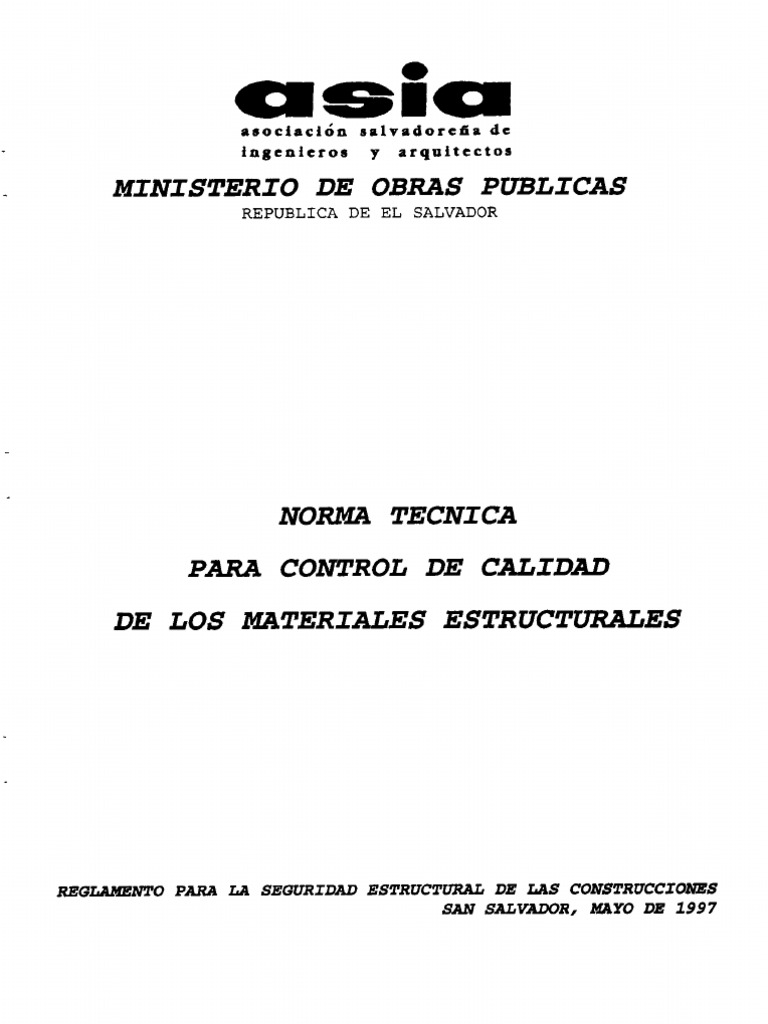 Control de Calidad en Materiales Estructurales | PDF