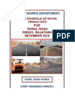 Rural Road Works Rates