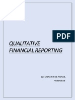 Qualitative Financial Reporting