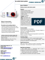 FORBIX SEMICON Wireless Panic Alarm System, 1 Remote 1 Siren, FBXWAS01