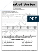 Questions On Alphabet Series PDF