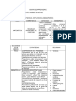 SESIÓN DE APRENDIZAJE - Ordinalidad