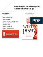 Wild Power Discover The Magic of Your Menstrual PDF