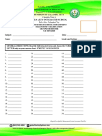 ANSWER SHEETS For Qualifying Exam