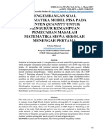 Pengembangan Soal Matematika Model Pisa 5ba8baf2 PDF