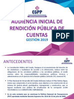 Rendicion Cuentas Inicial 2019