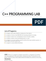 C++ Programming Lab