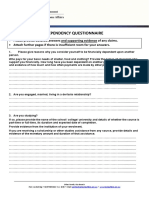 Dependency Questionnaire