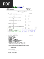 Cbse Class 5 Math Sample Paper 90