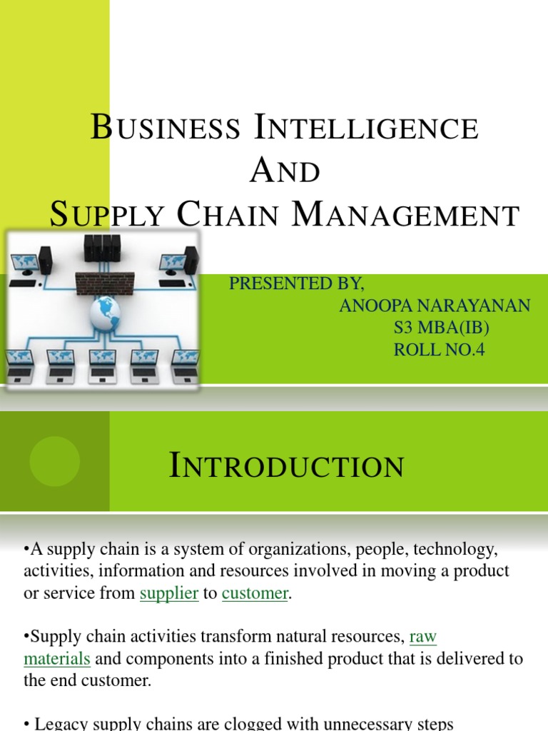 Business Intelligence in Supply Chain Management | PDF | Business ...