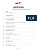 Lista de Candidatos Admitidos 2019 PDF