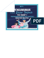 Pengumuman Seleksi Tahap Satu PPA