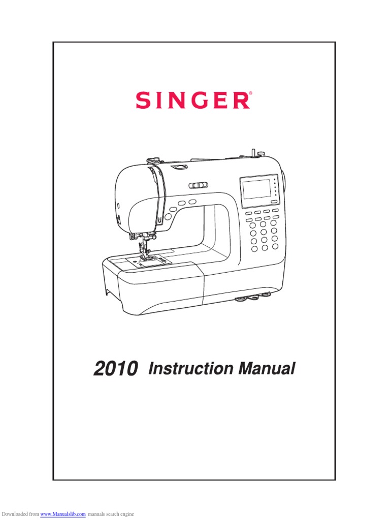 Singer Futura 2010 Instruction Manaual PDF PDF Sewing Machine Sewing