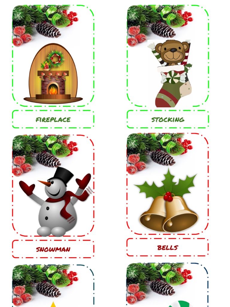Christmas Flash Cards | PDF