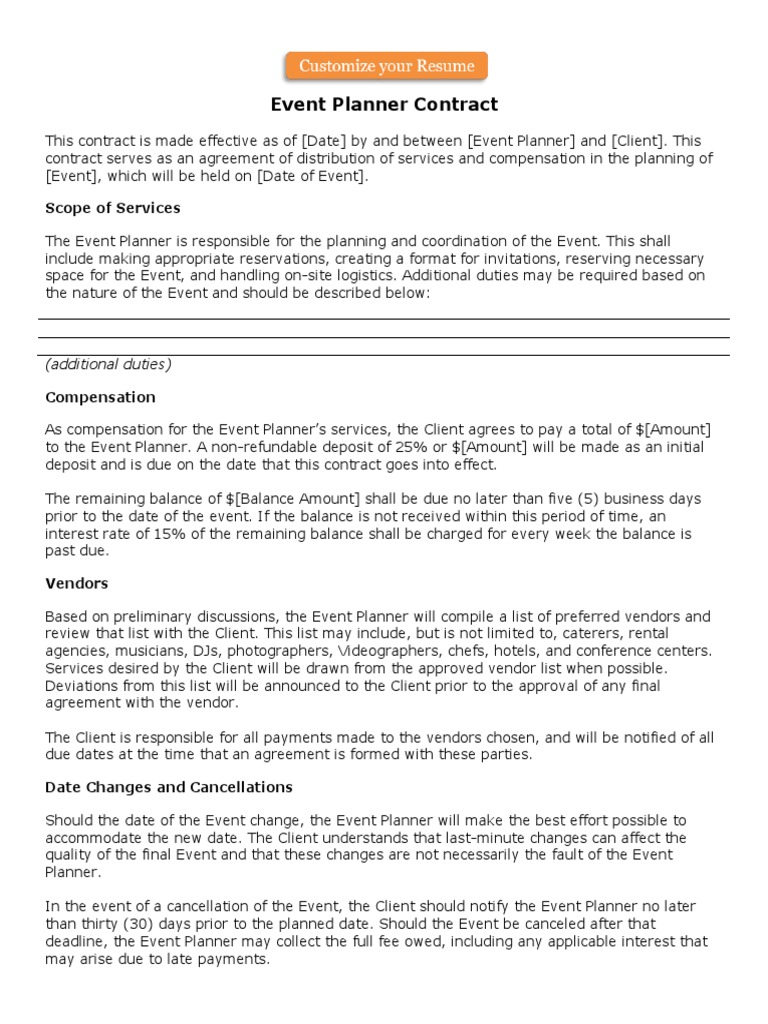 event-planner-contract-pdf-copyright-government-information
