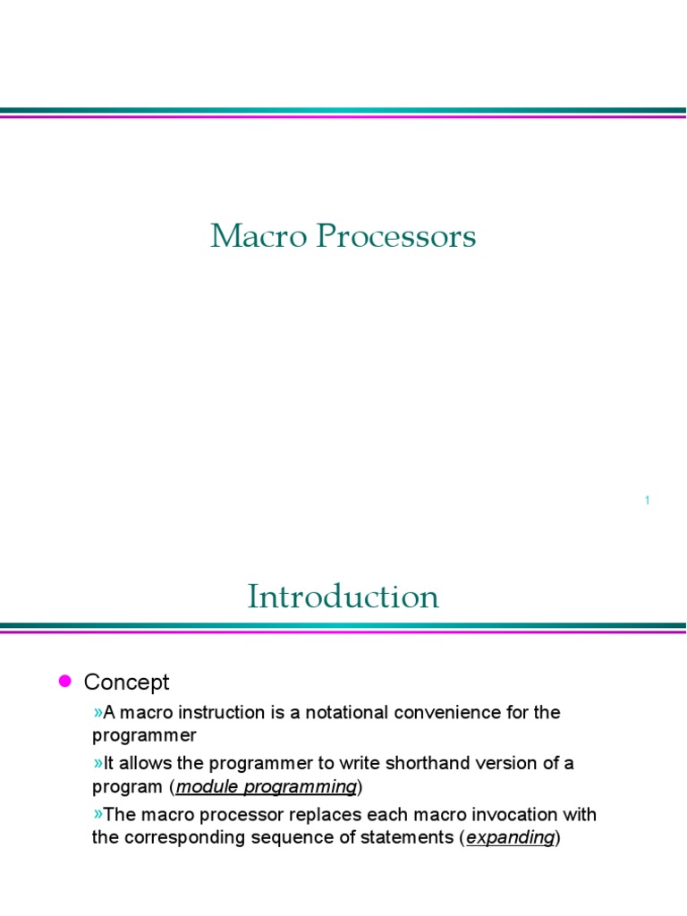 Macro Processor | PDF | Macro (Computer Science) | Assembly Language