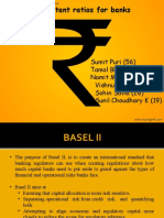 Important Ratios For Banks: Sumit Puri (56) Tamal Bhattacharya (47) Namit Manglani