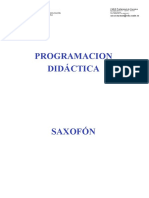 Programacion Didactica Sobre Saxofon Alto