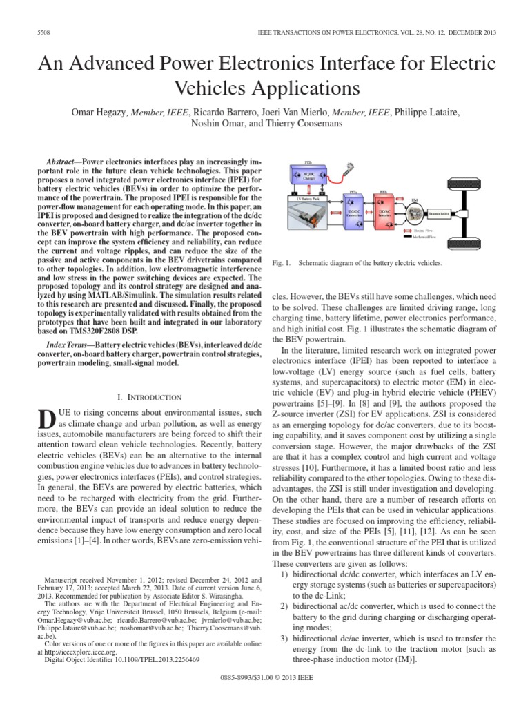 An Advanced Power Electronics Interface PDF | PDF | Power Electronics ...
