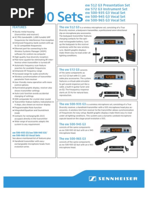 Ew 500 Microphone Technology Engineering