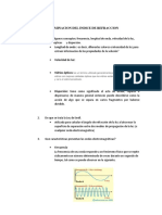 Determinacion Del Indice de Refraccion