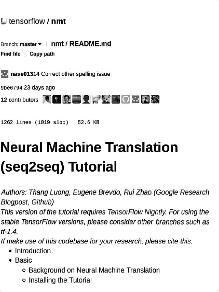 google nmt github