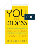 YouAreaBadassByJenSincero Fulldownloadebookpdf PDF