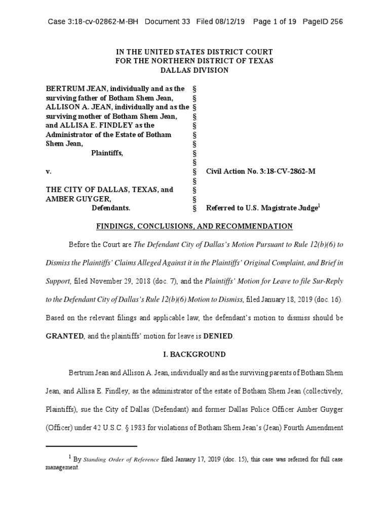 Order Granting Dismissal Federal Rules Of Civil Procedure Pleading