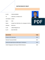 Daftar Riwayat Hidup (CV)