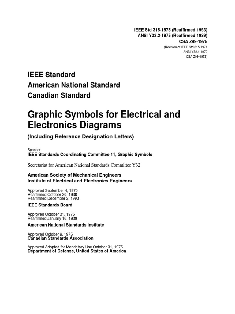 Ieee 315 - 1975 (Ansi Y32.2) | PDF | Technology & Engineering