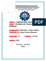 Informe de Laboratorio N 03 Fisica I