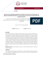 Efectos de Un Programa Conductual para Un Niño Con TEA