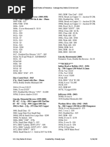 2018 US Coin Key List