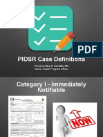 PIDSR Case Definitions PDF