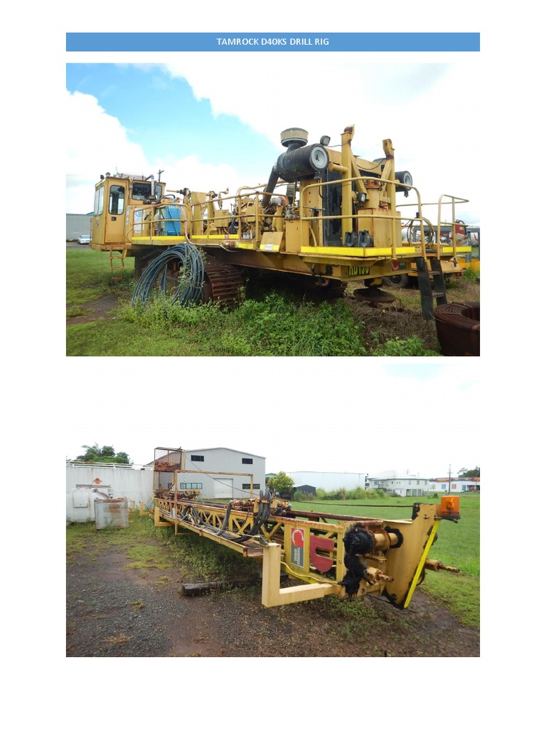 Tamrock D40KS Drill Rig Overview | PDF