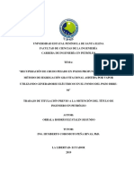 Recuperación de Crudo Pesado en Pozos Profundos Mediante El Método de Segregación Gravitacional Asistida Por Vapor Utilizando Generadores Eléctricos en El Fondo Del Pozo